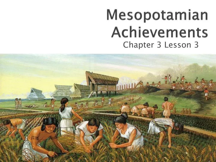 mesopotamian achievements