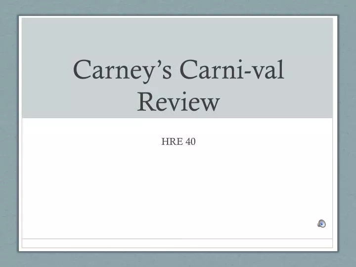 carney s carni val review