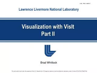 Visualization with VisIt Part II