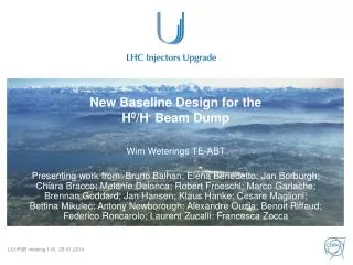 New Baseline Design for the H 0 /H - Beam Dump
