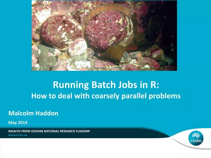 running batch jobs in r how to deal with coarsely parallel problems