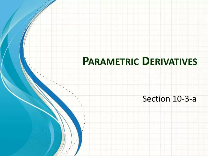 parametric derivatives