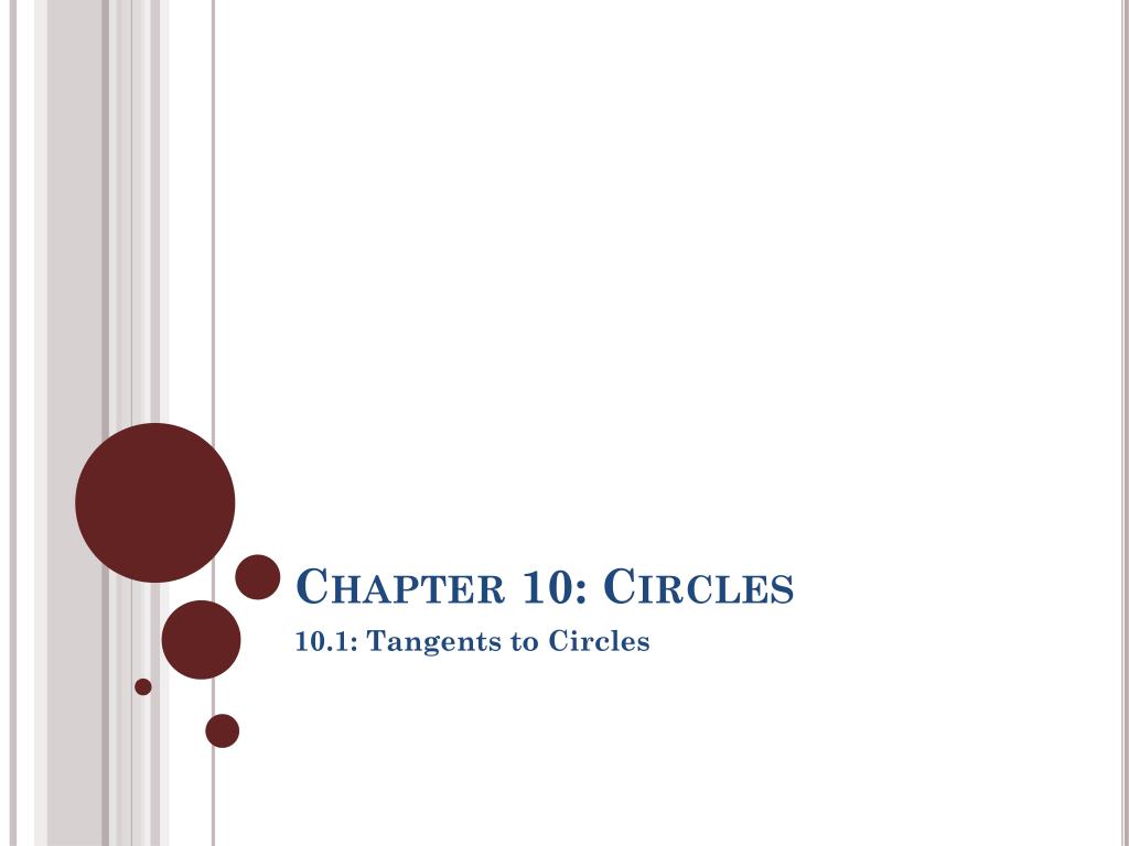 PPT Chapter 10 Circles PowerPoint Presentation, free download ID