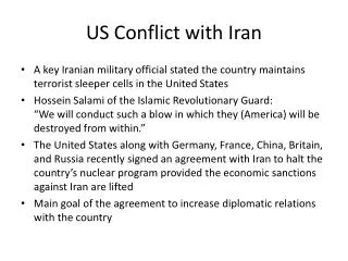 US Conflict with Iran