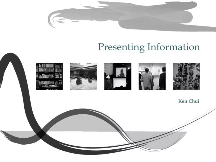 presenting information