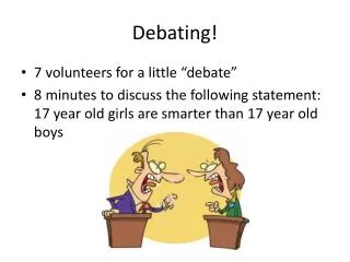 Debating!