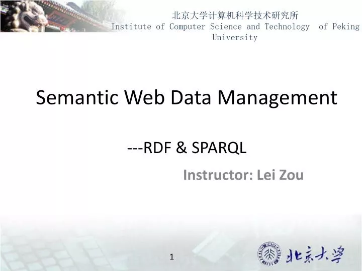 semantic web data management rdf sparql