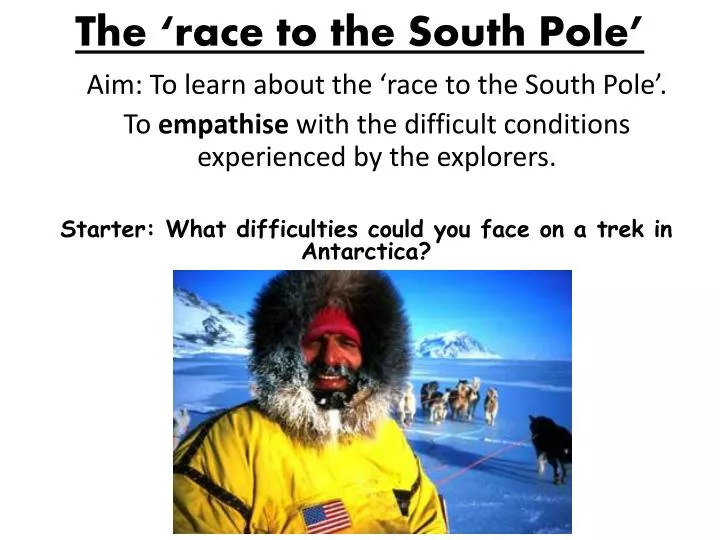 the race to the south pole