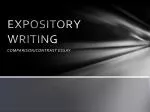 EXPOSITORY WRITING - slide 1