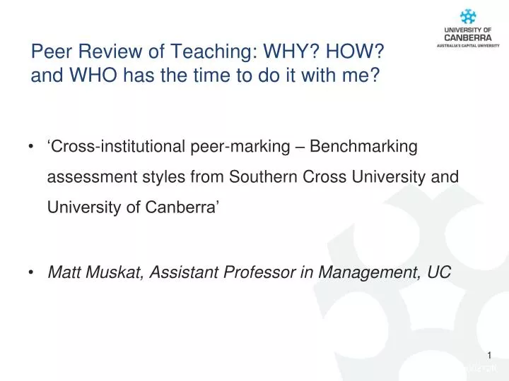 peer review of teaching why how and who has the time to do it with me