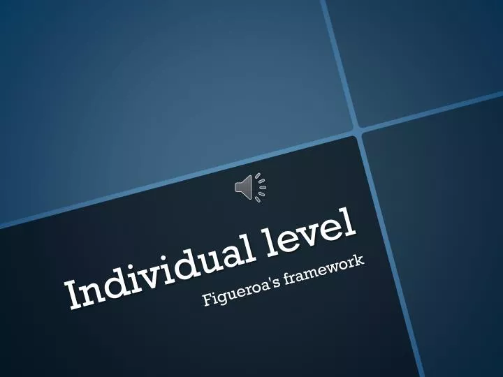 individual level