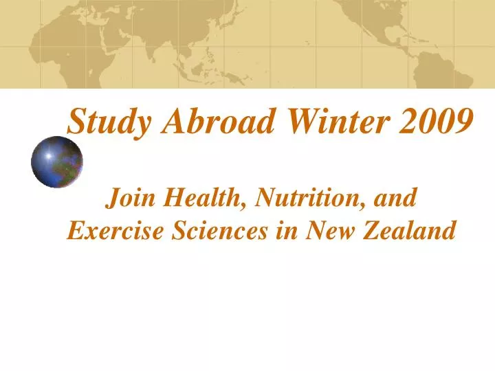 study abroad winter 2009
