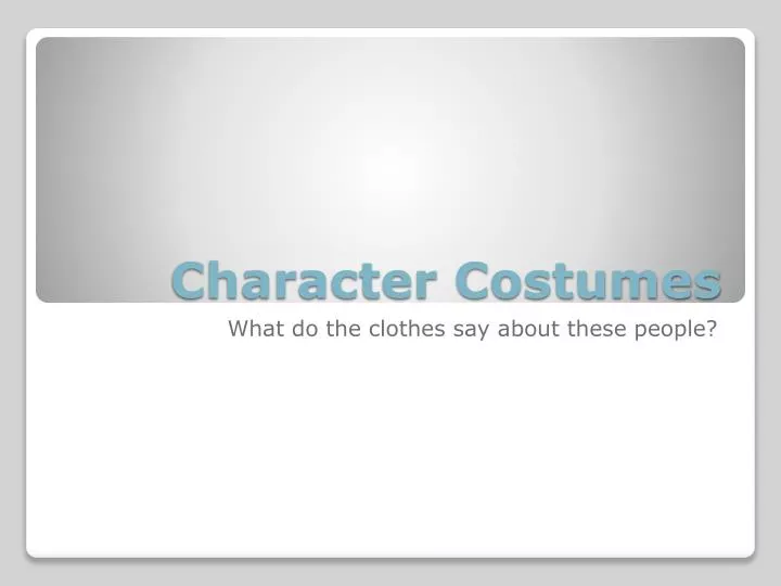 character costumes