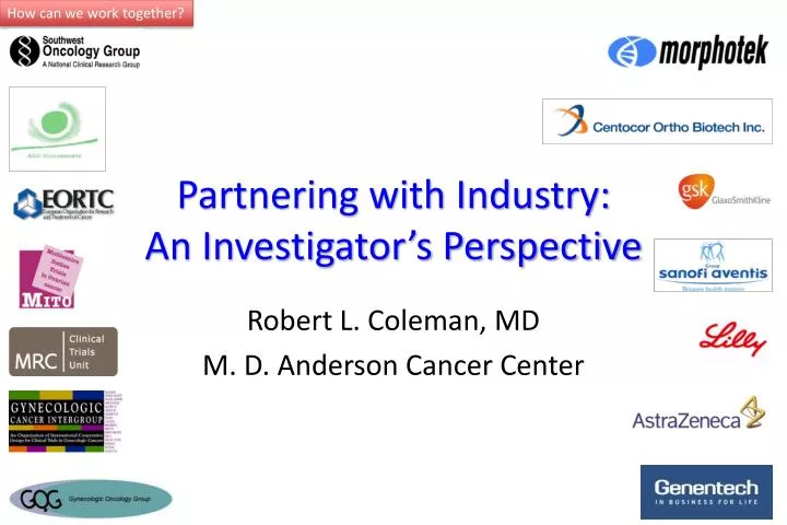 partnering with industry an investigator s perspective
