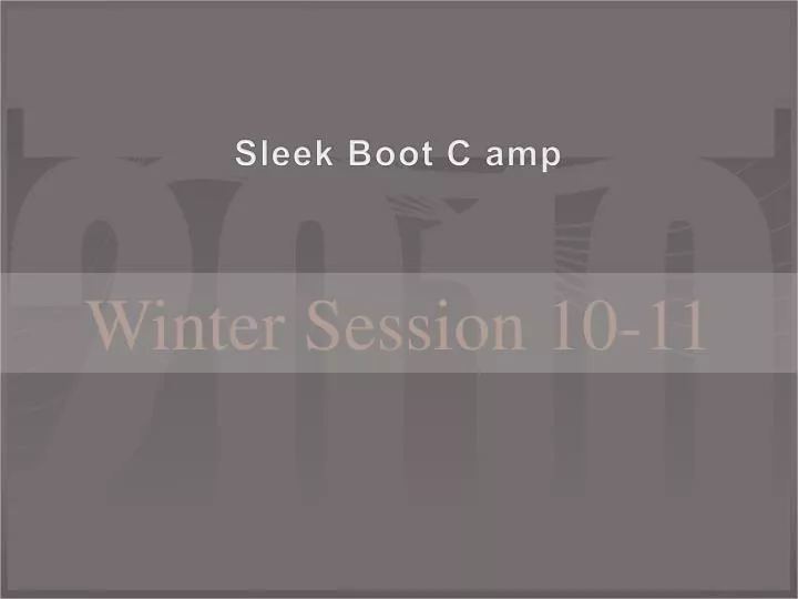 sleek boot c amp