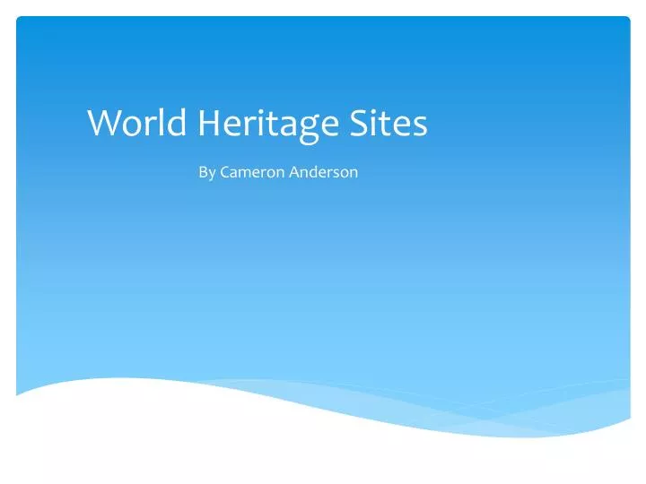 world heritage sites