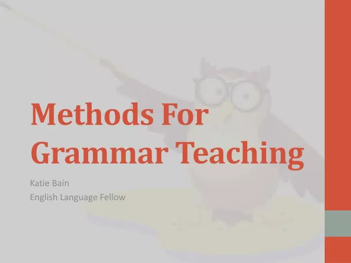 methods for grammar teaching
