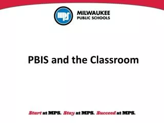 PBIS and the Classroom