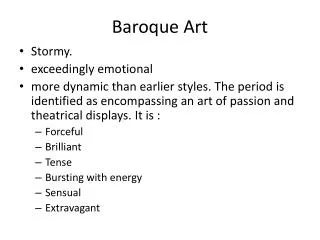 Baroque Art