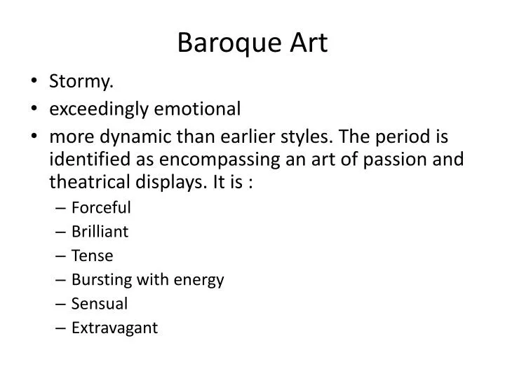 baroque art