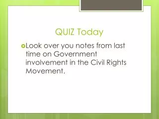 quiz today