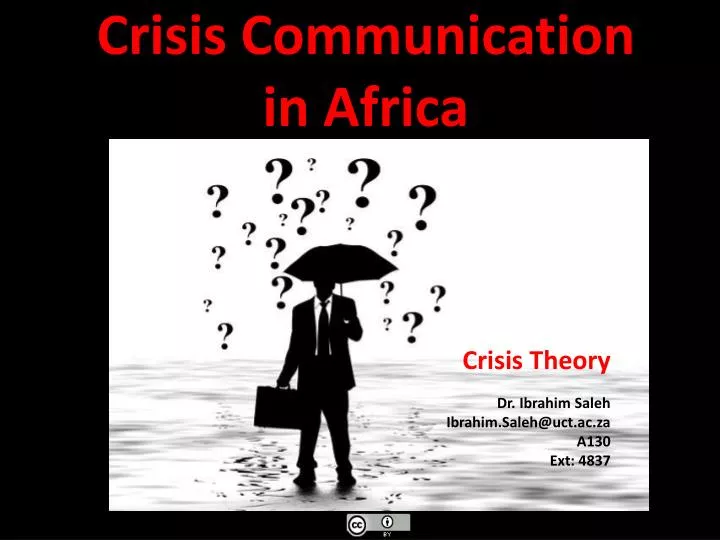 crisis communication in africa