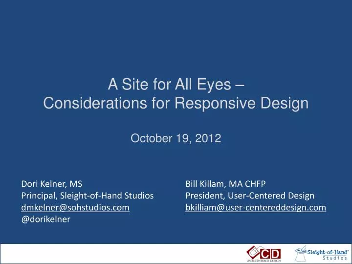 a site for all eyes considerations for responsive design october 19 2012
