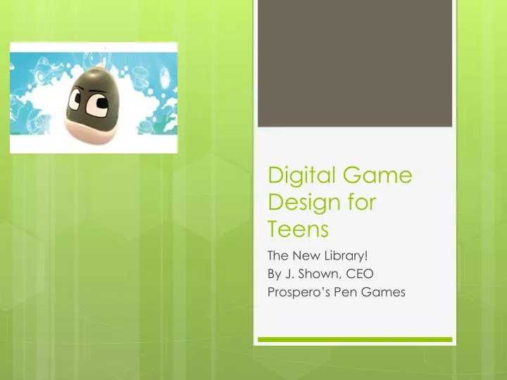 digital game design for teens