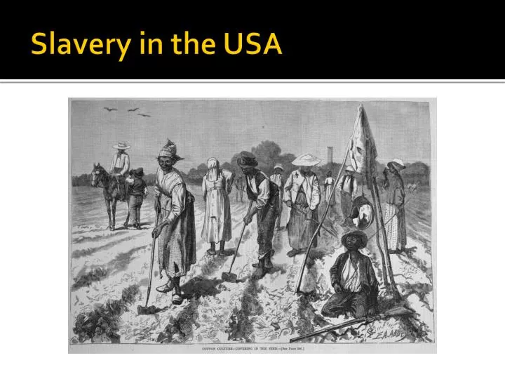 slavery in the usa