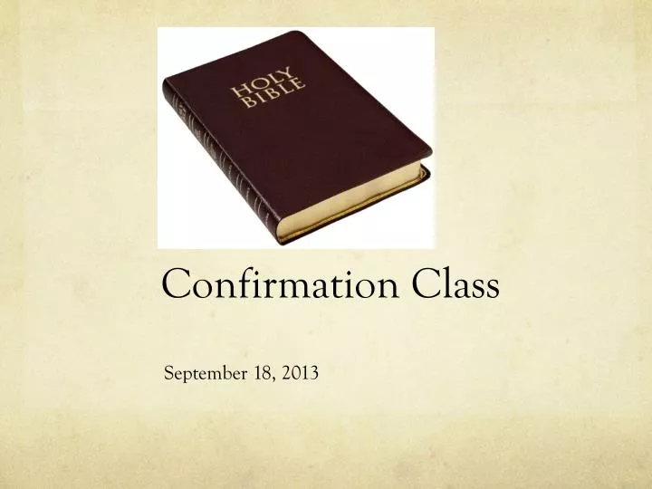 confirmation class