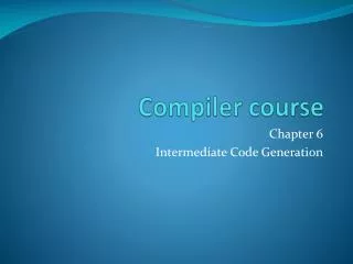 Compiler course
