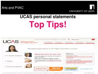 UCAS personal statements Top Tips!