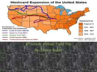 8 th Grade Virtual Field Trip By: Shane Baker