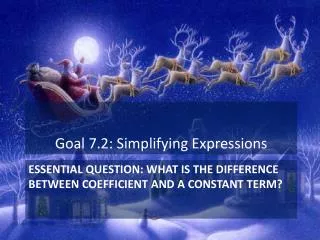 essential question what is the difference between coefficient and a constant term