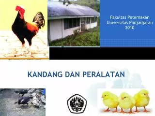 kandang dan peralatan