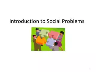 Introduction to Social Problems