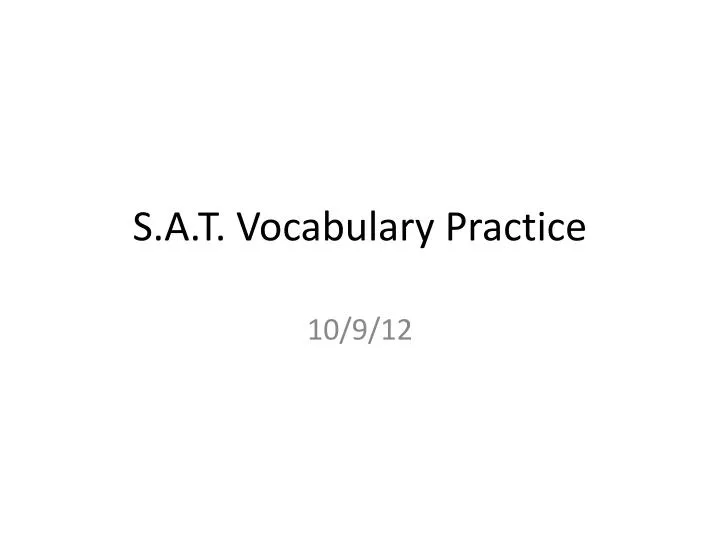 s a t vocabulary practice