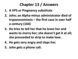 Chapter 13 / Answers