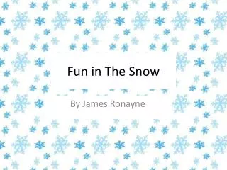 Fun in The Snow