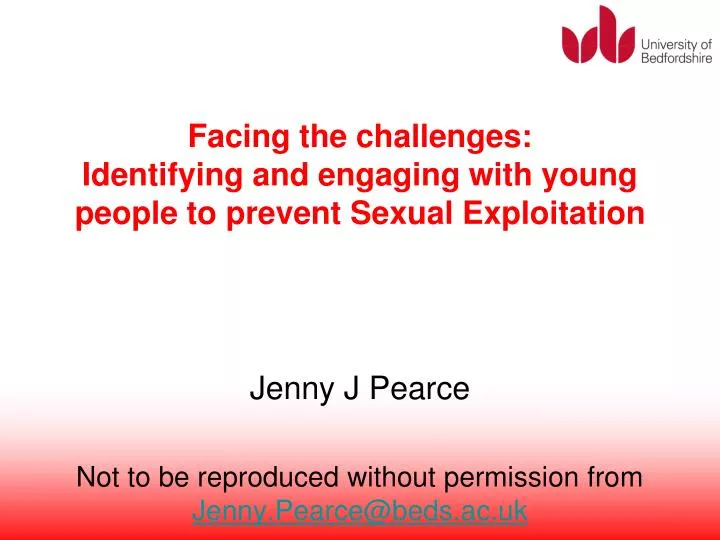 facing the challenges identifying and engaging with young people to prevent sexual exploitation
