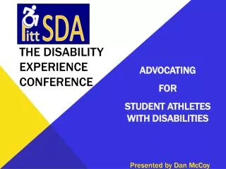 The disability experience conference