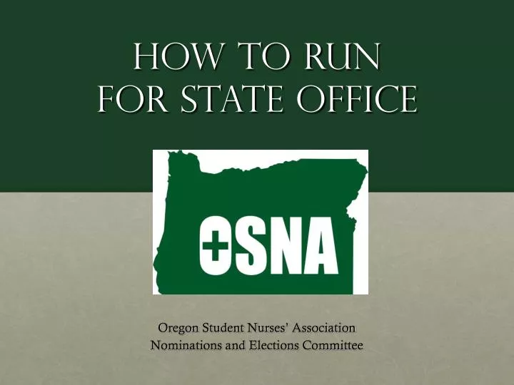 how to run for state office