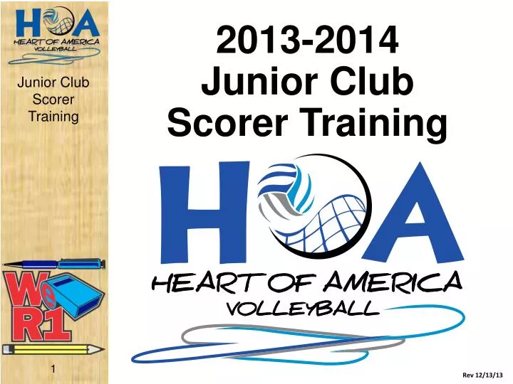 2013 2014 junior club scorer training