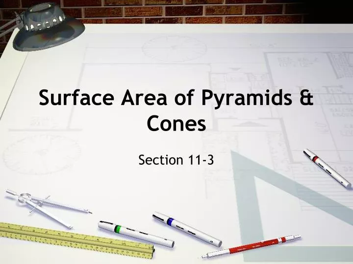 surface area of pyramids cones