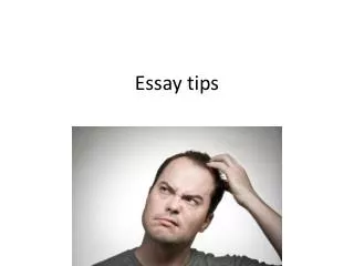 Essay tips