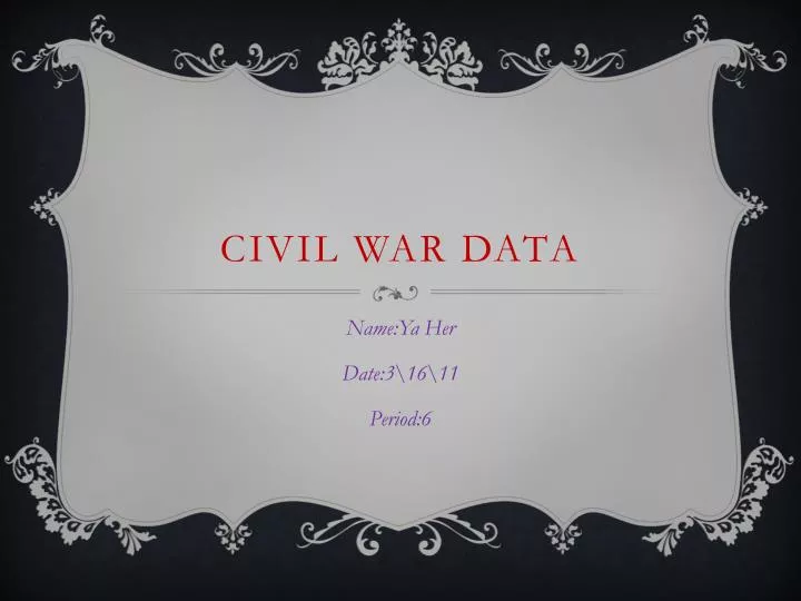 civil war data
