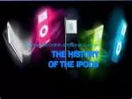 The history of the iPods - slide 1
