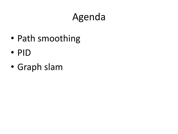 agenda