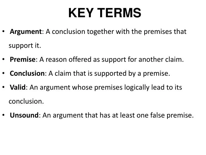 key terms