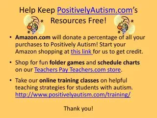 help keep positivelyautism com s resources free